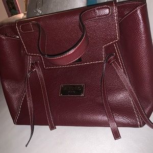Valentino burgundy tote. SOLD ! In other site